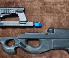 King Arms P90 + Механа Tokyo Marui low cap P90 (68rnd) 2шт + Механа mid cap P90 (170rnd) 3шт