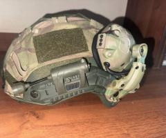 Балістична каска FAST High-Cut NIJ IIIA + активні навушники